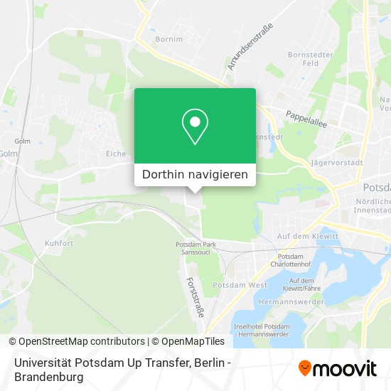 Universität Potsdam Up Transfer Karte