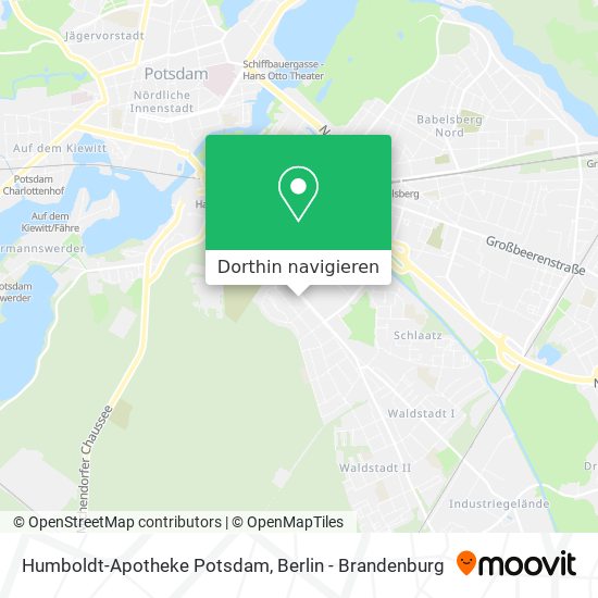 Humboldt-Apotheke Potsdam Karte
