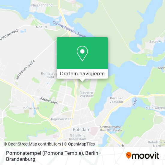 Pomonatempel (Pomona Temple) Karte