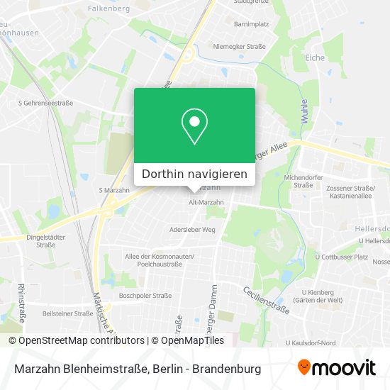Marzahn Blenheimstraße Karte