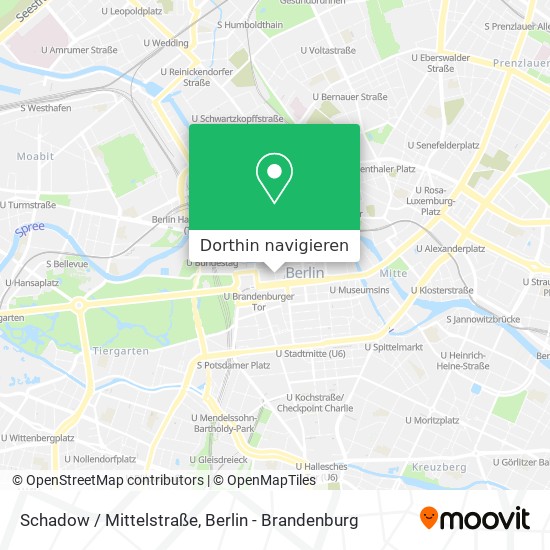 Schadow / Mittelstraße Karte