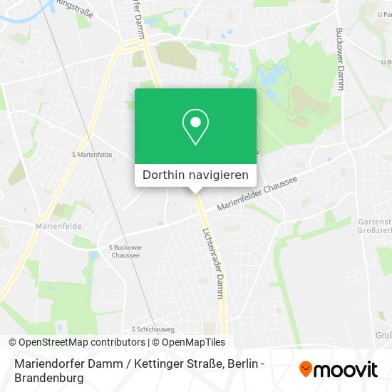 Mariendorfer Damm / Kettinger Straße Karte