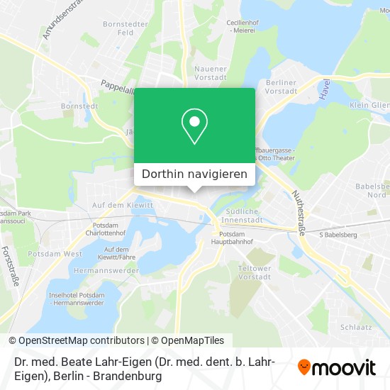 Dr. med. Beate Lahr-Eigen (Dr. med. dent. b. Lahr-Eigen) Karte