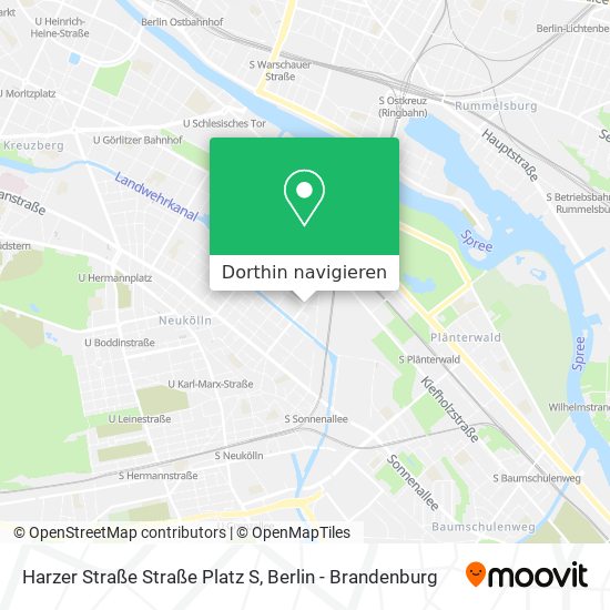 Harzer Straße Straße Platz S Karte