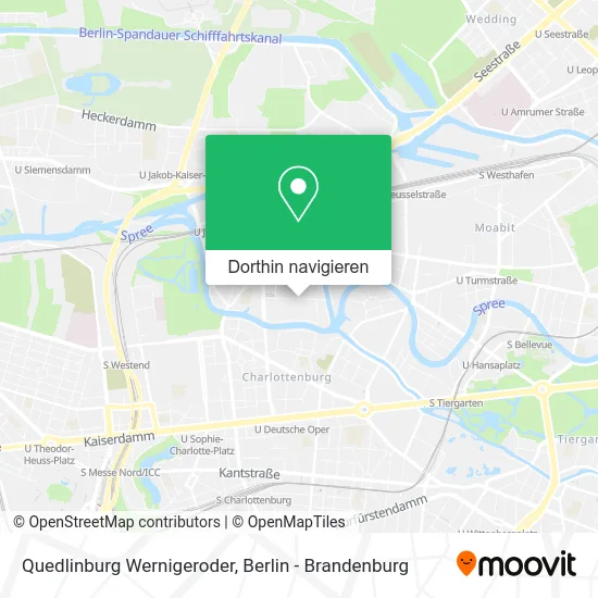 Quedlinburg Wernigeroder Karte