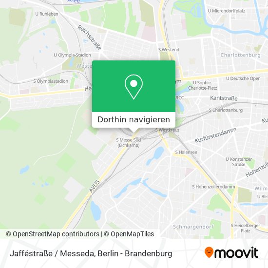 Jafféstraße / Messeda Karte