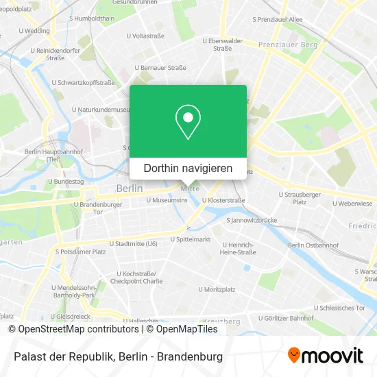 Palast der Republik Karte