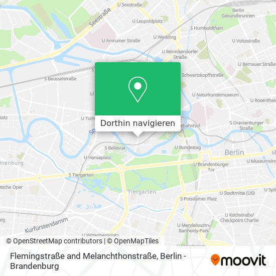 Flemingstraße and Melanchthonstraße Karte