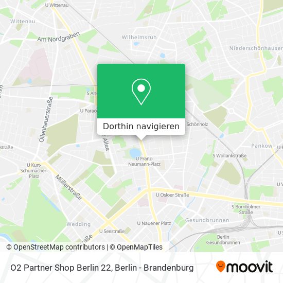 O2 Partner Shop Berlin 22 Karte