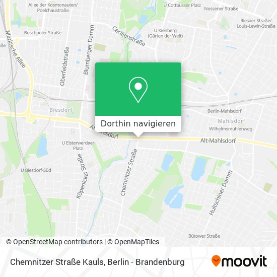 Chemnitzer Straße Kauls Karte