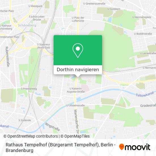 Rathaus Tempelhof (Bürgeramt Tempelhof) Karte