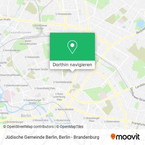 Jüdische Gemeinde Berlin Karte