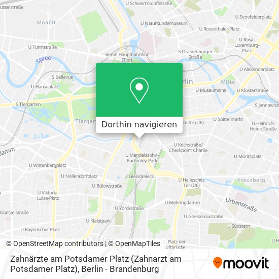 Zahnärzte am Potsdamer Platz Karte