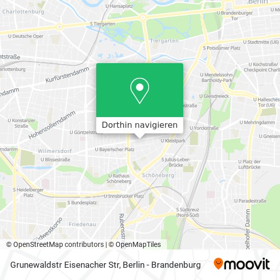 Grunewaldstr Eisenacher Str Karte