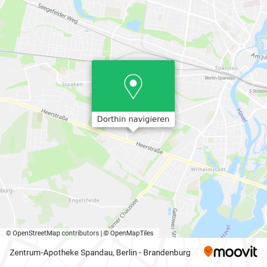 Zentrum-Apotheke Spandau Karte