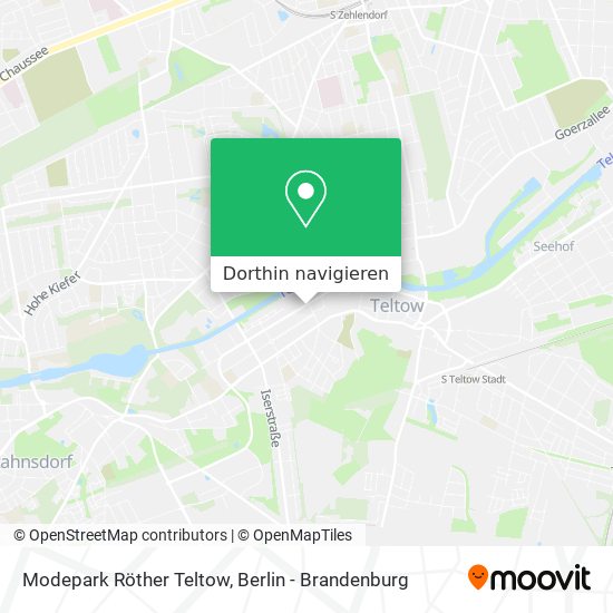 Modepark Röther Teltow Karte