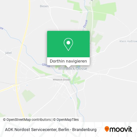 AOK Nordost Servicecenter Karte