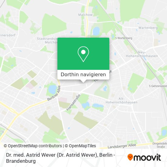 Dr. med. Astrid Wever Karte