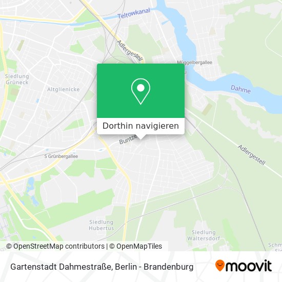Gartenstadt Dahmestraße Karte