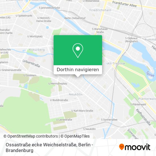 Ossastraße ecke Weichselstraße Karte