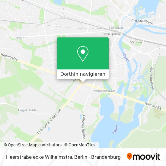 Heerstraße ecke Wilhelmstra Karte