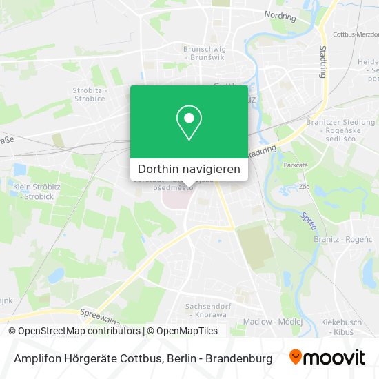 Amplifon Hörgeräte Cottbus Karte