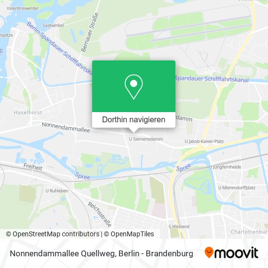 Nonnendammallee Quellweg Karte