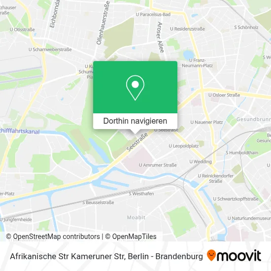 Afrikanische Str Kameruner Str Karte