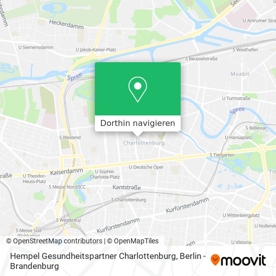 Hempel Gesundheitspartner Charlottenburg Karte