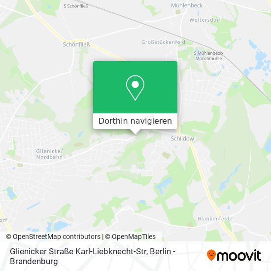 Glienicker Straße Karl-Liebknecht-Str Karte