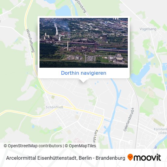 Arcelormittal Eisenhüttenstadt Karte