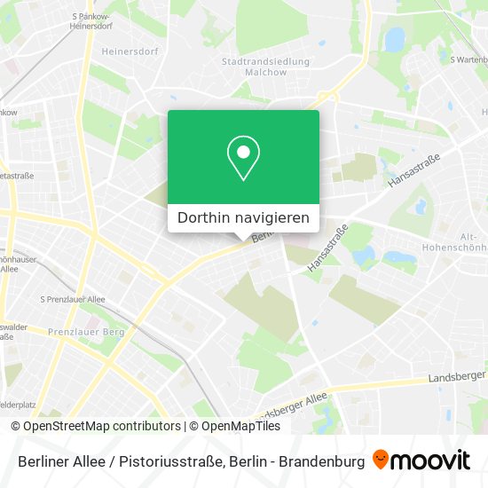 Berliner Allee / Pistoriusstraße Karte
