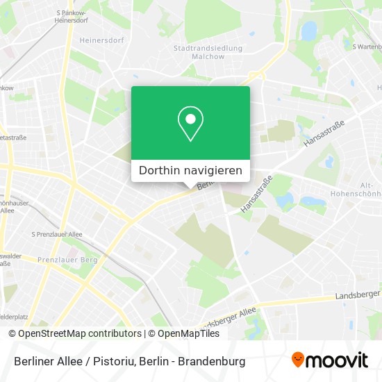 Berliner Allee / Pistoriu Karte