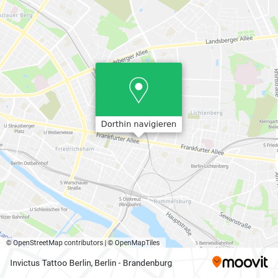 Invictus Tattoo Berlin Karte