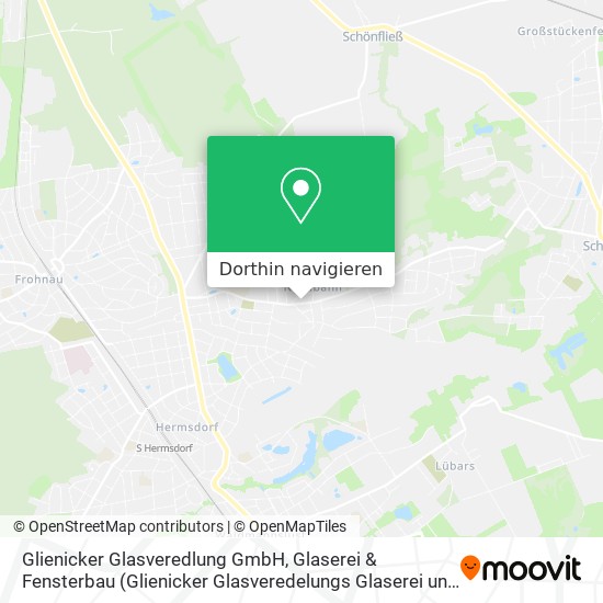 Glienicker Glasveredlung GmbH, Glaserei & Fensterbau Karte