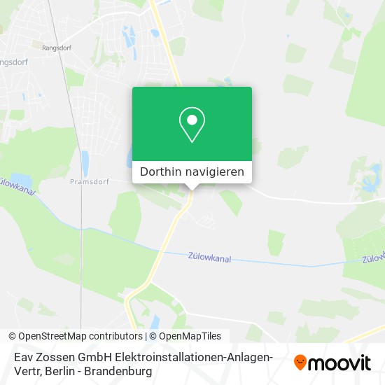 Eav Zossen GmbH Elektroinstallationen-Anlagen-Vertr Karte