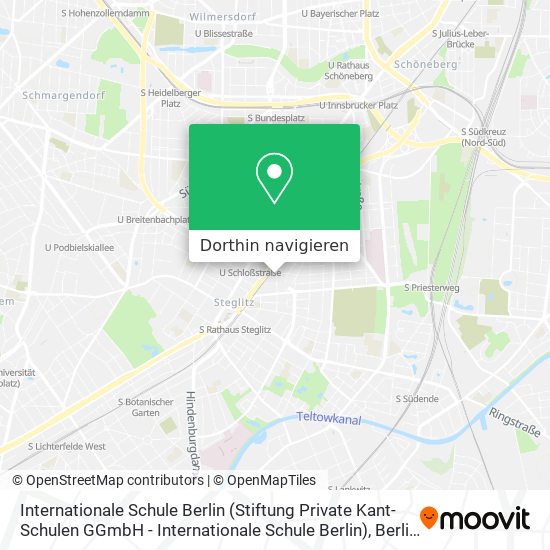 Internationale Schule Berlin (Stiftung Private Kant-Schulen GGmbH - Internationale Schule Berlin) Karte