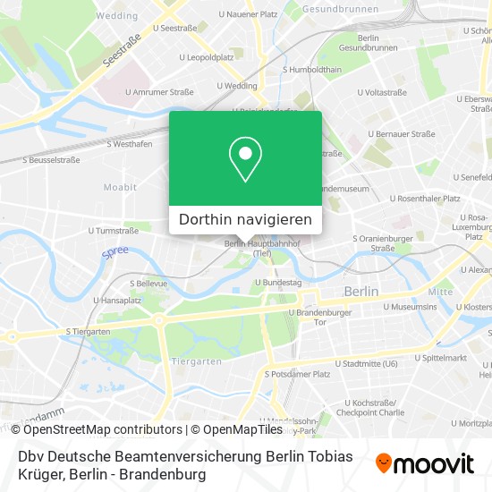 Dbv Deutsche Beamtenversicherung Berlin Tobias Krüger Karte