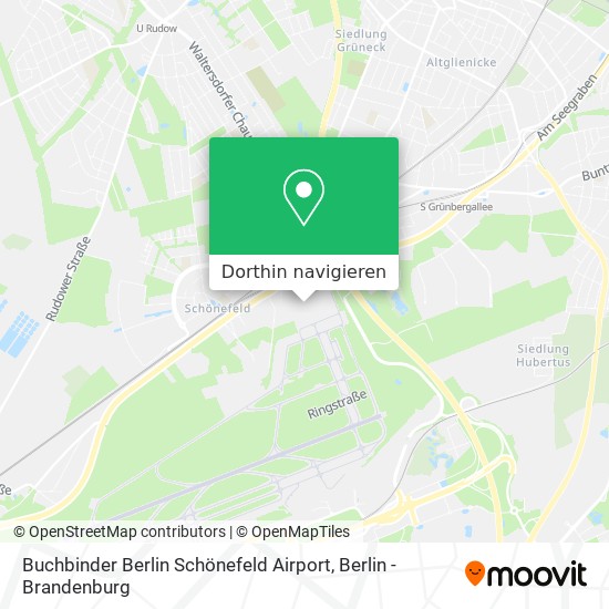 Buchbinder Berlin Schönefeld Airport Karte