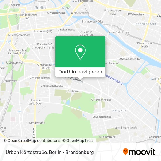 Urban Körtestraße Karte