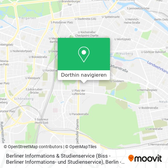 Berliner Informations & Studienservice (Biss - Berliner Informations- und Studienservice) Karte