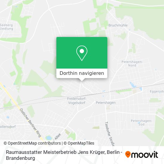 Raumausstatter Meisterbetrieb Jens Krüger Karte