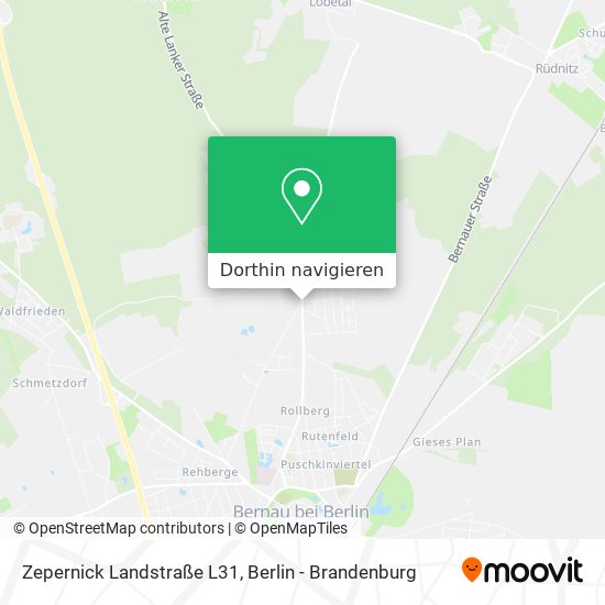 Zepernick Landstraße L31 Karte