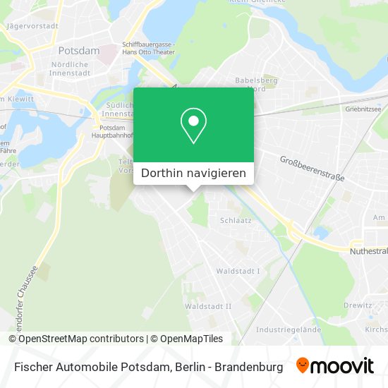 Fischer Automobile Potsdam Karte