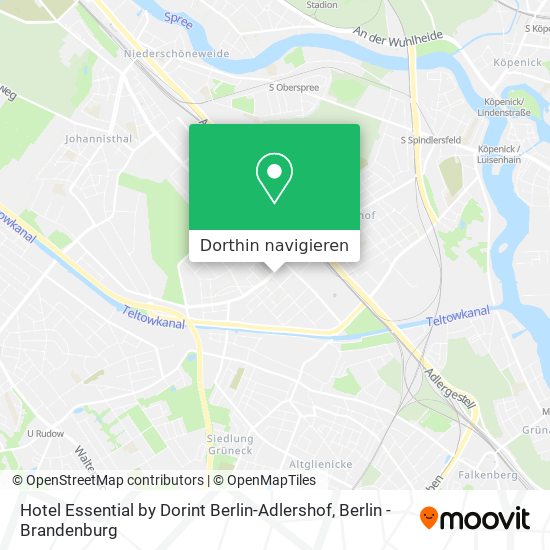 Hotel Essential by Dorint Berlin-Adlershof Karte
