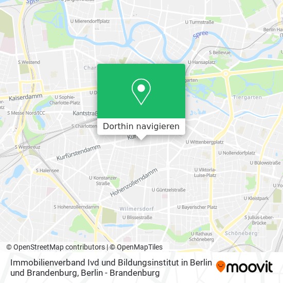 Immobilienverband Ivd und Bildungsinstitut in Berlin und Brandenburg Karte