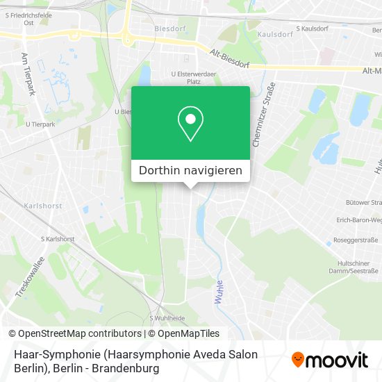 Haar-Symphonie (Haarsymphonie Aveda Salon Berlin) Karte