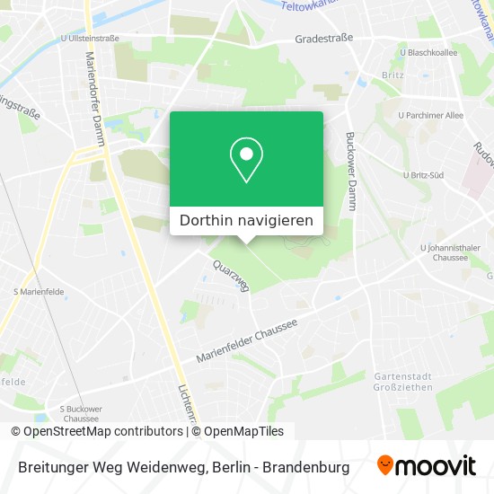 Breitunger Weg Weidenweg Karte