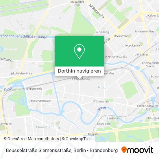 Beusselstraße Siemensstraße Karte