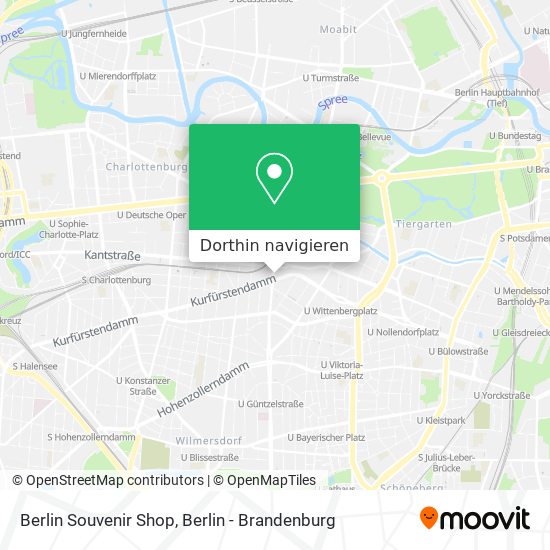 Berlin Souvenir Shop Karte